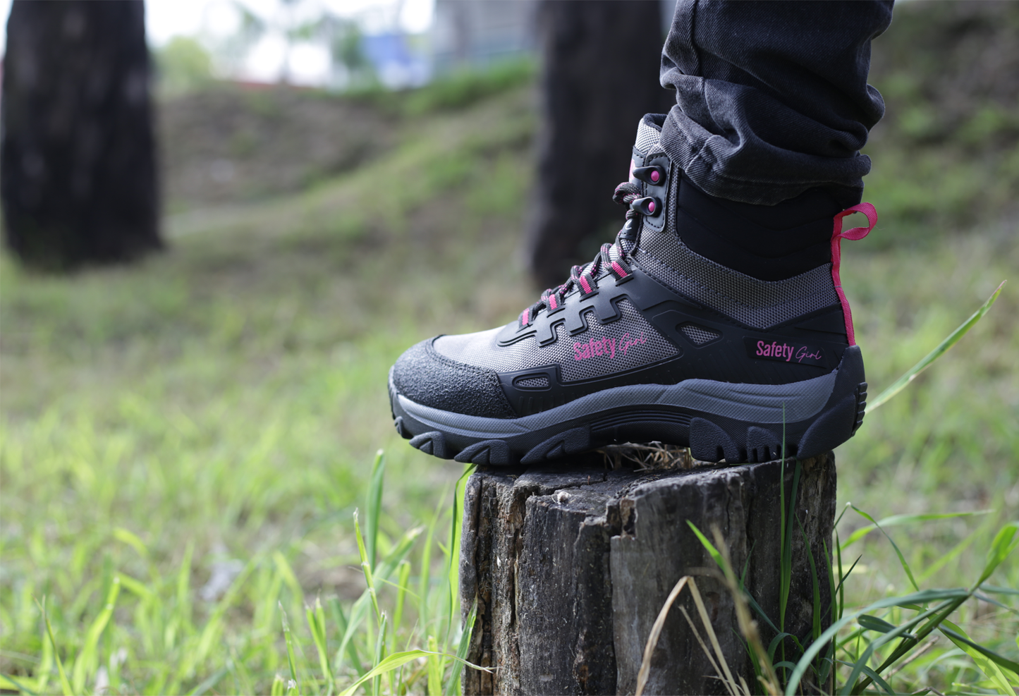 Botas Tácticas Mujer SAFETYGIRL Explorer Senderismo Gris