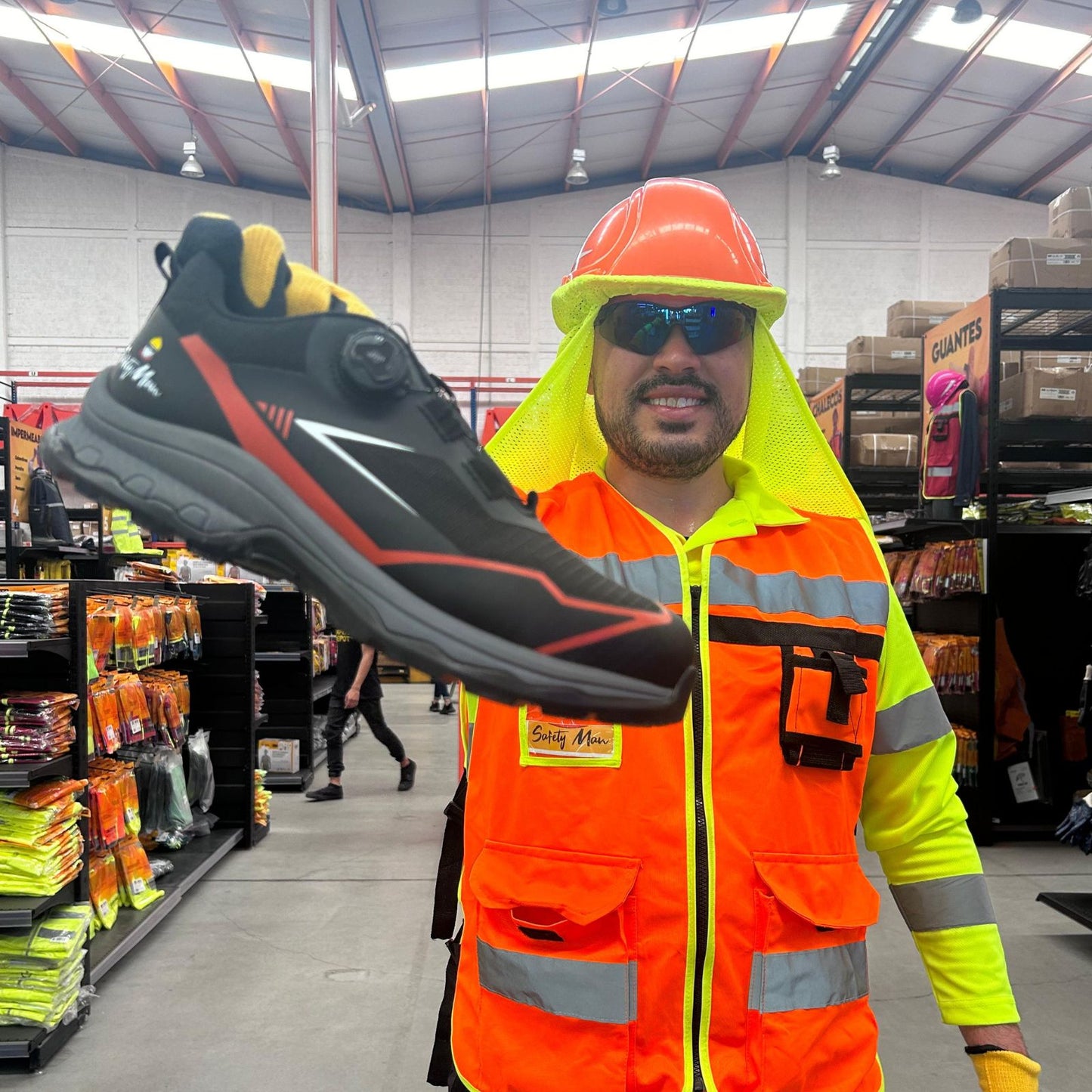 Tenis Industriales de seguridad Repelentes al agua Cyberpunk Safety Man