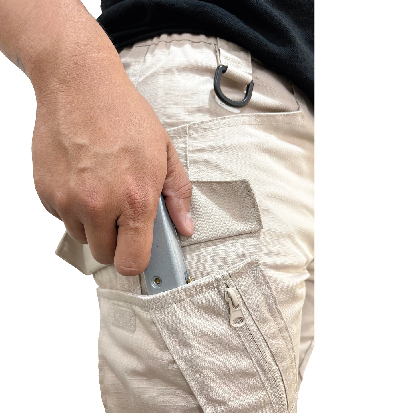 Pantalón De Seguridad Táctico Beige Safety Man Tactic