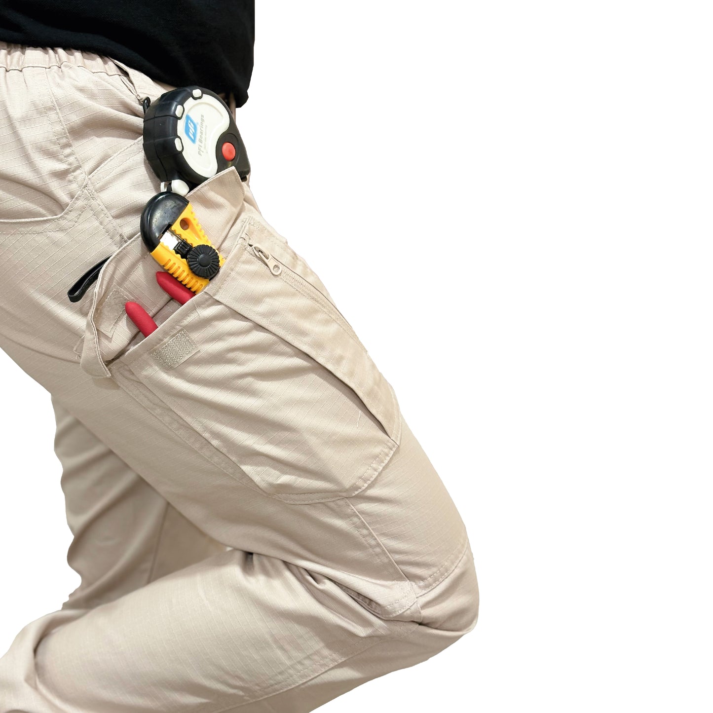 Pantalón De Seguridad Táctico Beige Safety Man Tactic
