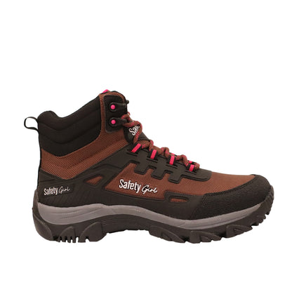 Botas Tácticas Mujer SAFETYGIRL Explorer Senderismo Café