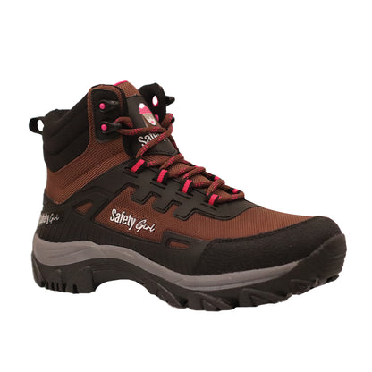 Botas Tácticas Mujer SAFETYGIRL Explorer Senderismo Café